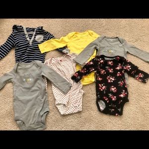 Carters 6 full sleeve bodysuits